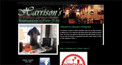Desktop Screenshot of harrisonsrestaurant.com